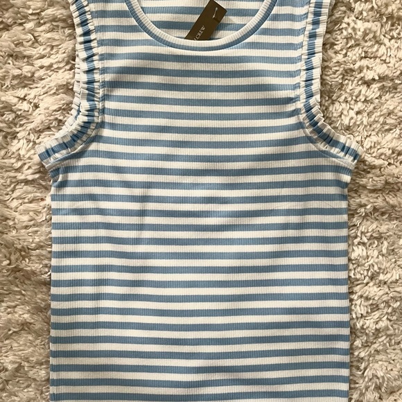 J. Crew Sleeveless Stretch Knit Top with Ruffle Sleeves size M and NWT size S - Picture 8 of 8